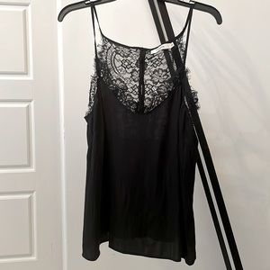 Spaghetti Straps Blouse with Lace on the back S